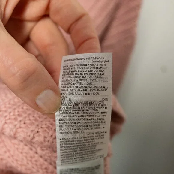 GAP Blush Pink Cotton Crewneck Sweater - Picture 3 of 3